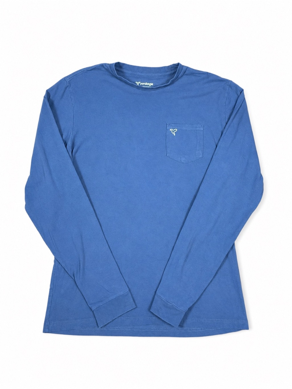 Birddogs Blue Long Sleeve Pocket Tee Men’s Large Stretch Cotton - Picture 4 of 5